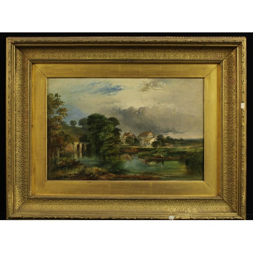 885 - English School (19th century)
Reculver Marshes
titled, dated 63, oil on canvas, 39cm x 60cm