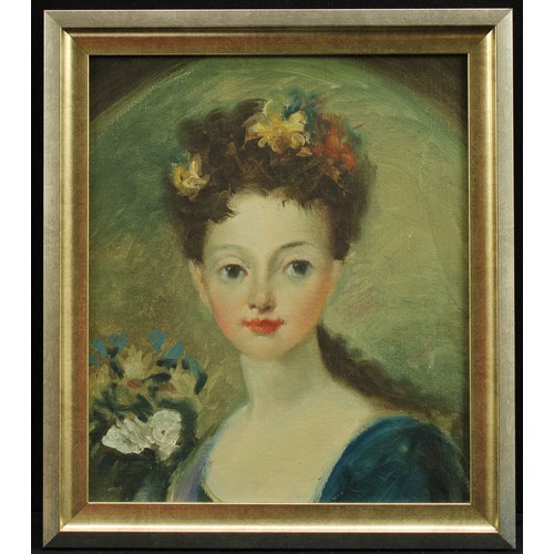 888 - English School (20th century)
Portrait of a Young Lady, head-and-shoulders length, after the early 1... 