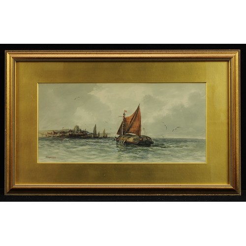 859 - H. Cooper (Marine Artist, early 20th century)
Fishing off the Coast
signed and dated 1910, watercolo... 