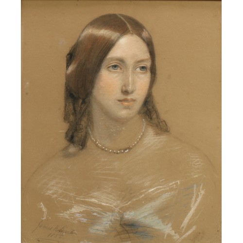 899 - James K. Swinton (English School, mid-19th century)
Portrait of a Lady, head-and-shoulders length, w... 