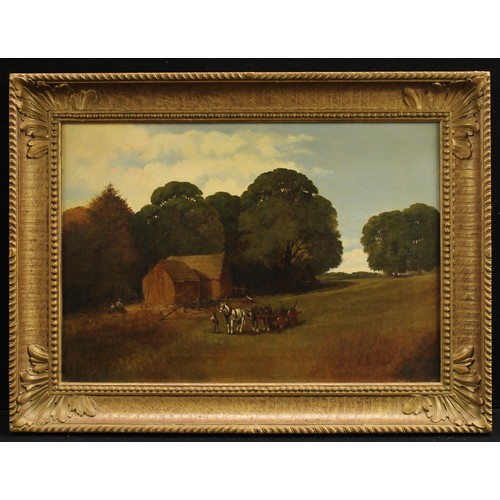 890 - English School (early 20th century)
A Farmhand's Rest
oil on canvas, 38cm x 55cm