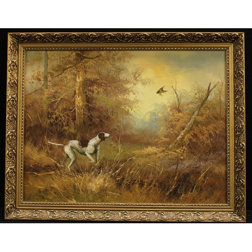 870 - Continental School (20th century)
Gun Dog
oil on canvas, 45cm x 59cm