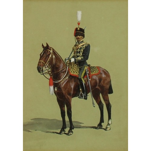 827 - After Richard Simkin 
A pair, Officer Review Order, 8th King's Royal Irish Hussars and 21st Lancers
... 