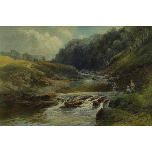 898 - J S Gresley
Babbling River
signed, watercolour, 28cm x 43cm