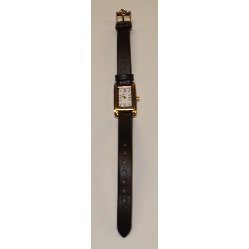 654 - An Accurist lady's 9ct gold and stainless steel watch, boxed