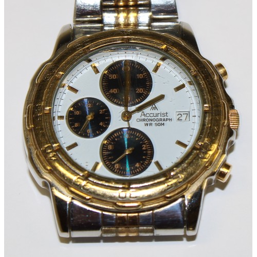 655 - An Accurist chronograph watch