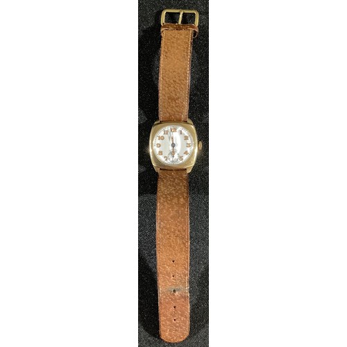 670 - A vintage Longines 9ct gold gentleman's wristwatch