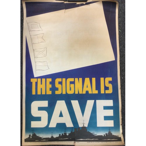 269 - Early to mid 20th century posters; National Savings Committee, London, 'Warship Week, Chesterfield, ... 