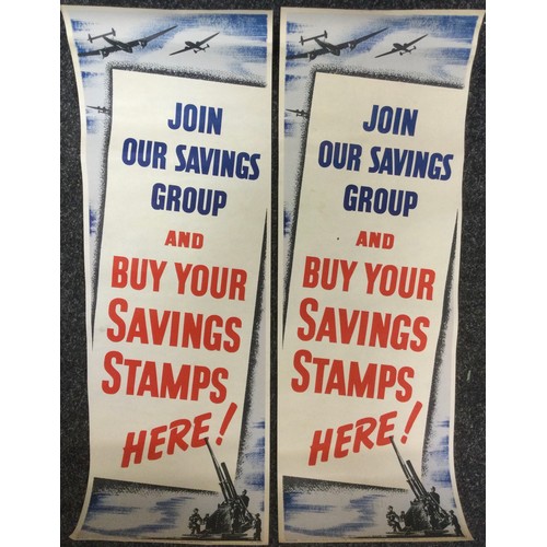 269 - Early to mid 20th century posters; National Savings Committee, London, 'Warship Week, Chesterfield, ... 