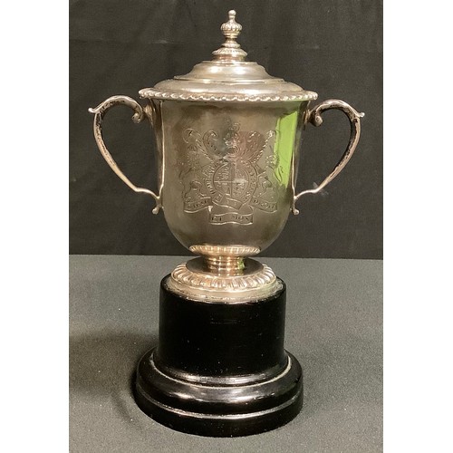 409 - An Elizabeth II silver replica of the Challenge Cup trophy presented by George V, Garrard & Co Ltd, ... 