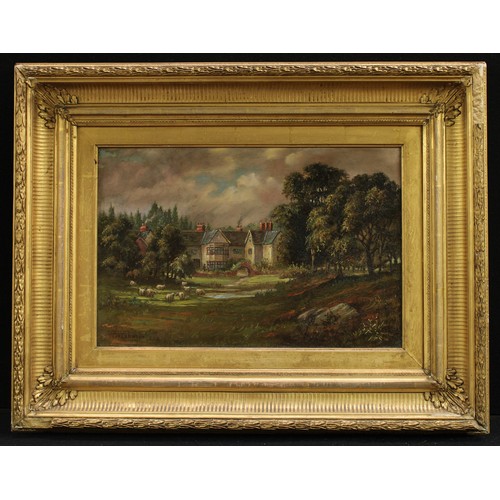 250 - John Johnson RSA (late 19th/early 20th century) 
Ordsall Hall, Salford
signed, titled label to verso... 