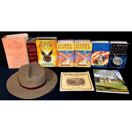 274 - A scouting hat, 'The Scout Hat', size 7; books - Harry Potter and the Order of the Phoenix, First Ed... 