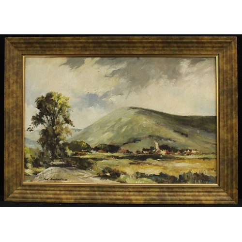 356 - Fred Marshallsay (Contemporary Impressionist)
Winfrith Newburgh, Dorset 
signed, oil on board, 48cm ... 