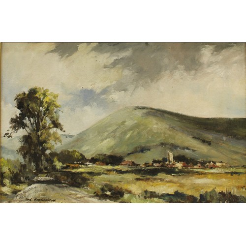 356 - Fred Marshallsay (Contemporary Impressionist)
Winfrith Newburgh, Dorset 
signed, oil on board, 48cm ... 