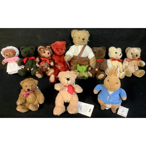 378 - Toys & Juvenalia - a collection of teddy bears, various manufactures, comprising a 111372 Fynn teddy... 