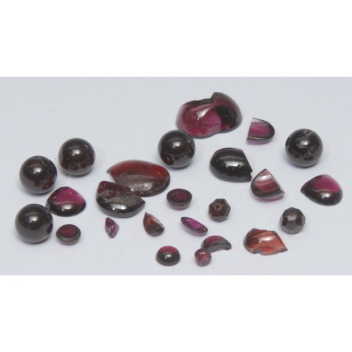 403 - Loose Gemstones, Amethyst, mixed shapes. cabochon cut, total estimated stone weight 95.35ct, qty