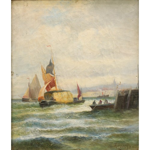 428 - A Lewis (late 19th/early 20th century)
Thames Barges, Mouth of the River
signed, titled to verso, oi... 