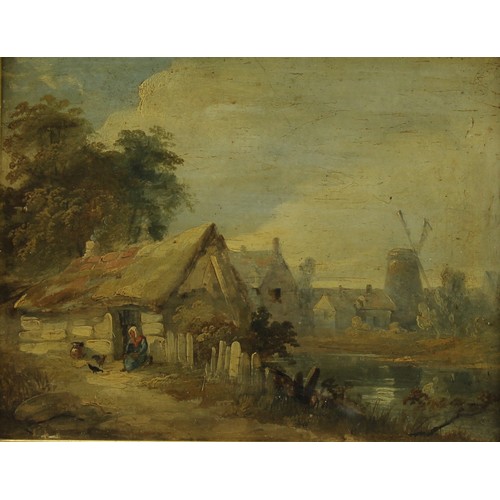 430 - English School (19th century)
An East Anglian Village
oil on board, 17cm x 21.5cm