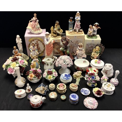 434 - A Leonardo Collection resin figure, Allison, boxed; others, Midsummer Melody, Farmhouse Maid, Countr... 