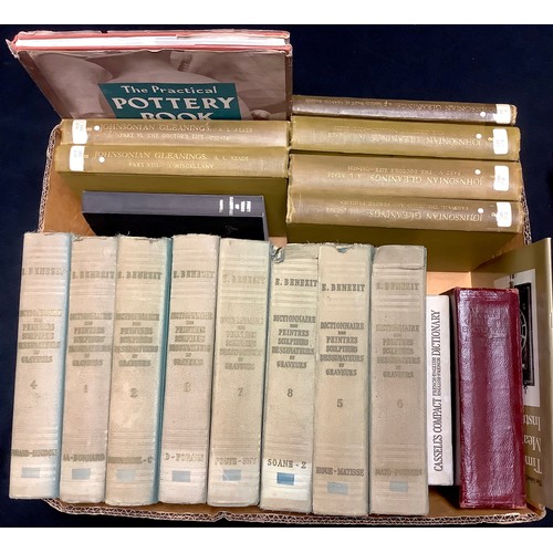 481 - Books - Johnsonian Gleanings, A L Reade, six volumes; Benezit, E. Dictionnaire des Peintres, eight v... 