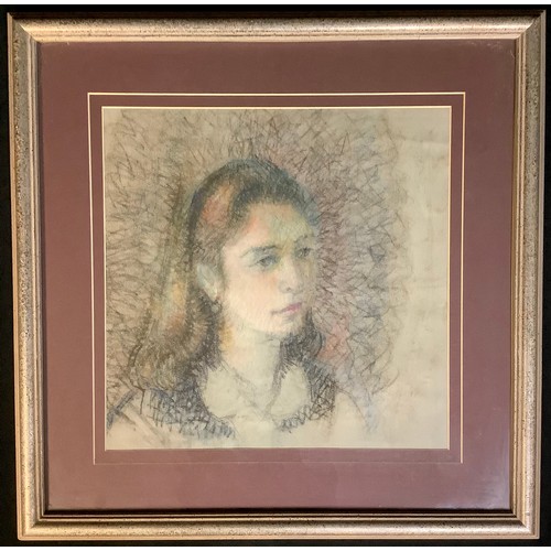 554 - Mary Beresford Williams  
Portrait of a Young Lady  
signed, pastel, 32cm x 32cm