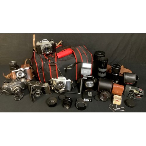 561 - Photography - cameras including Miranda, Ihagee, etc; lenses including Tamron, etc; other accessorie... 