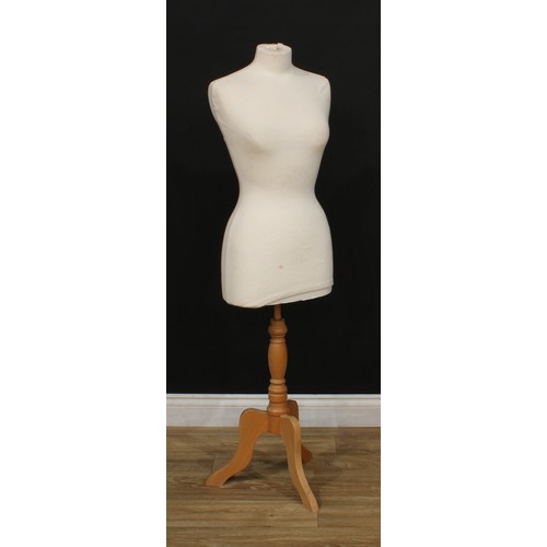 508 - A mannequin, tripod base, 136cm high