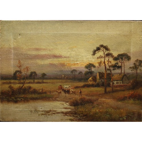 594 - Sydney Yates Johnson (fl. 1890-1926)
A pair, The English Landscape by Day and by Dusk
monogrammed, o... 