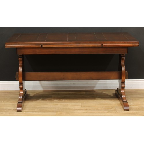 220 - An Ercol dresser, 175.5cm high, 215cm wide, 51cm deep; an Ercol drawer leaf dining table, 74.5cm hig... 