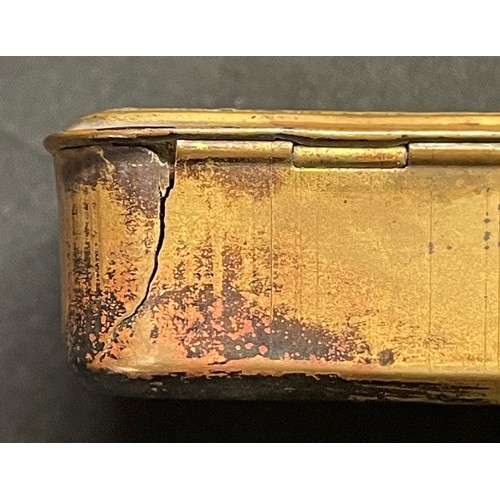 72 - WW1 British Princess Mary's Gift Tin Christmas 1914 complete with card insert for holding the bullet... 