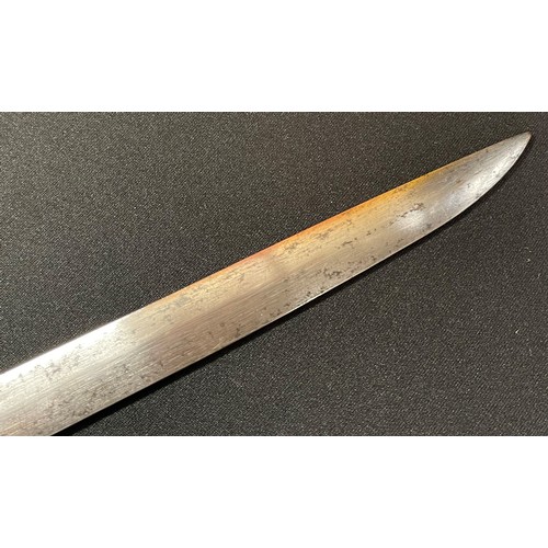 77 - WW1 Turkish German made Cavalry Sabre with fullered single edged blade 785mm in length. No makers ma... 