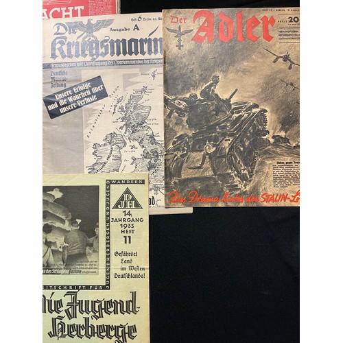 135 - WW2 Third Reich Propaganda Magazines to include: Signal, Die Wehrmacht, Wiener Illustrierte, Die Kre... 