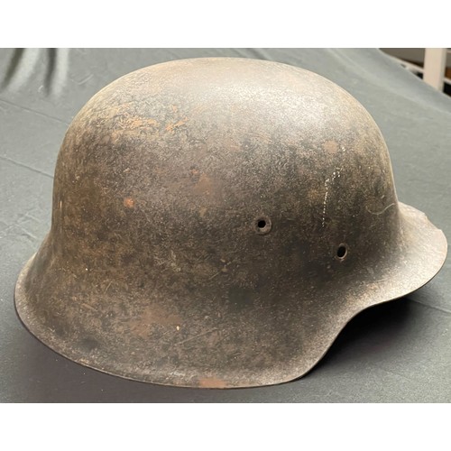 148 - WW2 Third Reich Heer Single Decal M42 Helmet shell. Original paintwork and decal. Slight battle dama... 