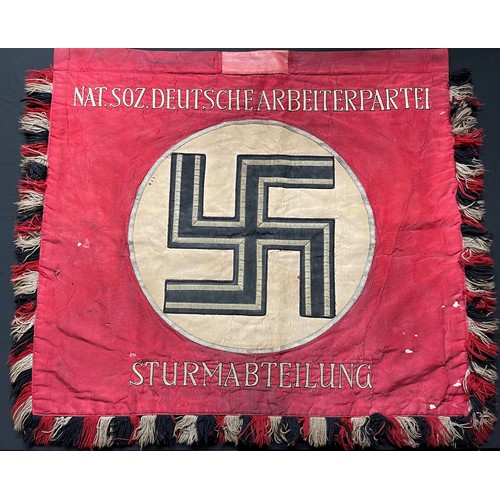 157 - RARE WW2 Third Reich Deutschland Erwache Banner. One of the most sought after and hardest to find ar... 