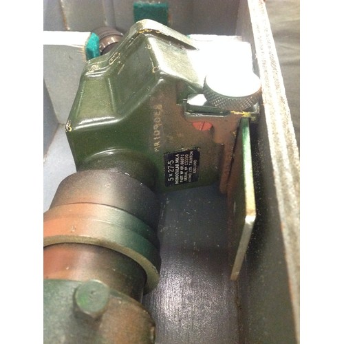 165 - RAF Aircraft Periscope, 6B/2764, cased: along with Monocular MkV, various mountings, etc