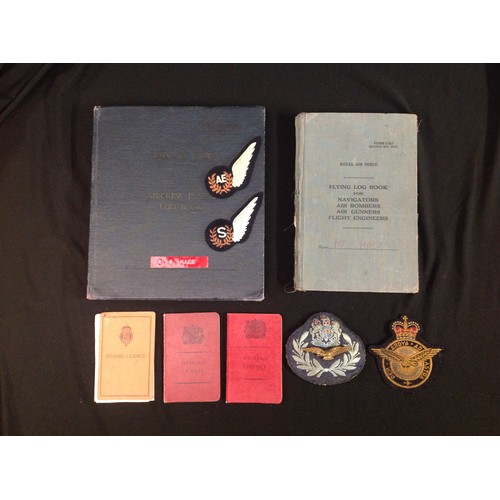 166 - British RAF Flying Log books to V0900156 M AEOp RG Hale: the first book begins on 3rd July 1958 and ... 