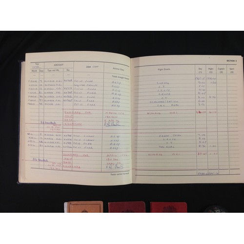 166 - British RAF Flying Log books to V0900156 M AEOp RG Hale: the first book begins on 3rd July 1958 and ... 