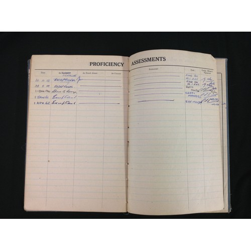 166 - British RAF Flying Log books to V0900156 M AEOp RG Hale: the first book begins on 3rd July 1958 and ... 