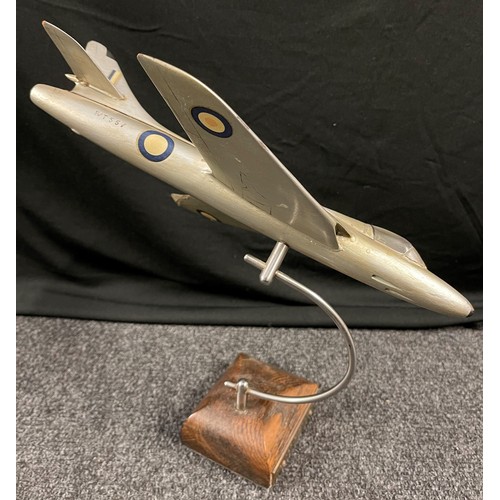 168 - WW2 / Post War Trench Art style brass and alloy model aircraft to include Bristol Blenheim;  Boeing ... 