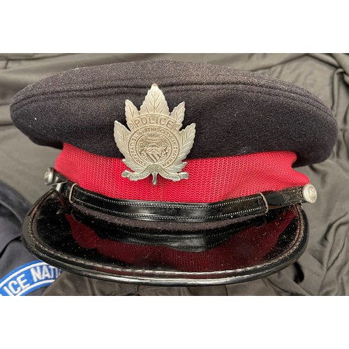 191 - Canadian Police Officers Peaked Cap for the Corporation of the city of Chatham, size 7 1/4: Canadian... 