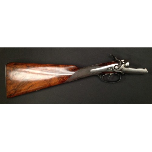 217 - H. Holland 12 Bore Side by Side Sidelever Hammer gun Shotgun Serial Number 419. 712mm long barrels. ... 