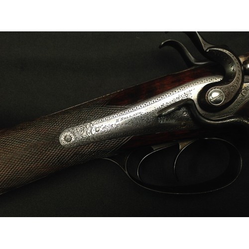 217 - H. Holland 12 Bore Side by Side Sidelever Hammer gun Shotgun Serial Number 419. 712mm long barrels. ... 