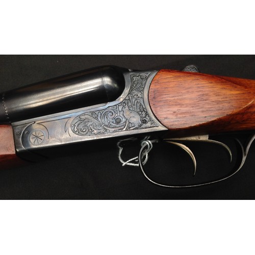 219 - Baikal 12 Bore Side by Side Shotgun Serial Number BO5886. 725mm long barrels. Overall length 114cm. ... 