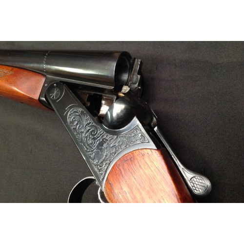 219 - Baikal 12 Bore Side by Side Shotgun Serial Number BO5886. 725mm long barrels. Overall length 114cm. ... 