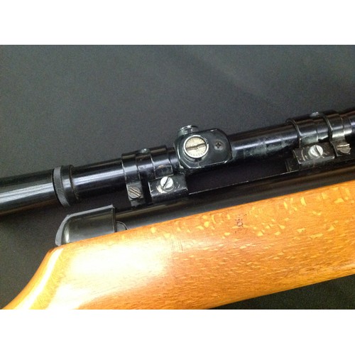 220 - .22 Cal BSA Meteor Air Rifle serial number TH5136 with 470mm long barrel. Overall length 1050mm. Fit... 