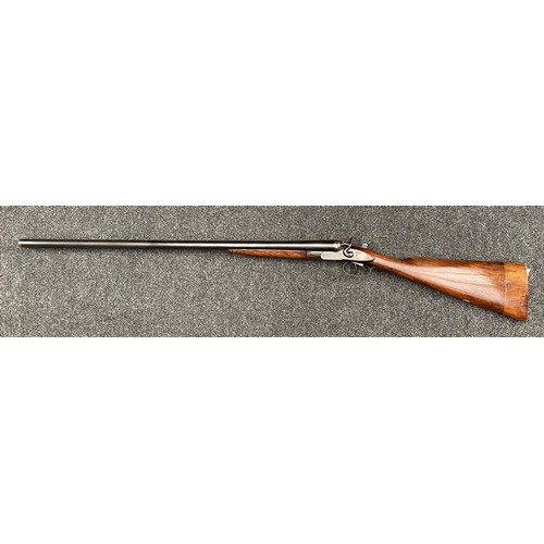 224 - Thomas Bland Double Barrel 12 Bore black powder hammergun with 763mm long barrels. Overall length 12... 