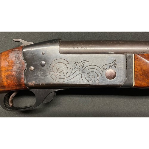 234 - Brazilian Scout SB1 Single Barrel 12 Bore Shotgun with 756mm long barrel, 2 3/4 inch chamber, 1/2 ch... 