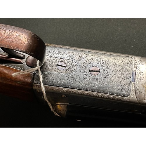 239 - T Wild of Birmingham 12 Bore Side by Side Shotgun with 635mm long barrels, serial number 21380. 2 1/... 