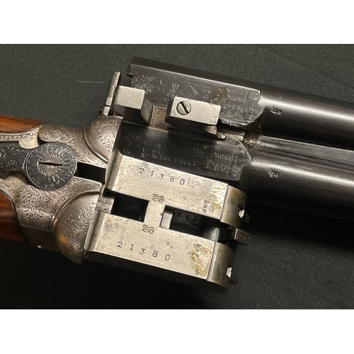 239 - T Wild of Birmingham 12 Bore Side by Side Shotgun with 635mm long barrels, serial number 21380. 2 1/... 