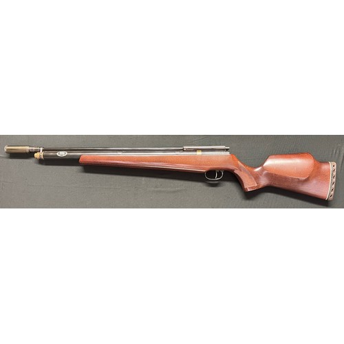 269 - Falcon Titan .22 cal Air Rifle. Serial no 04064. Barrel length 520mm. Fitted with a moderator. Overa... 